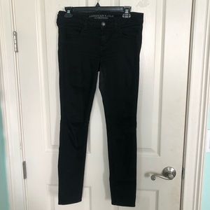 Black American Eagle Skinny Jeans/jeggings